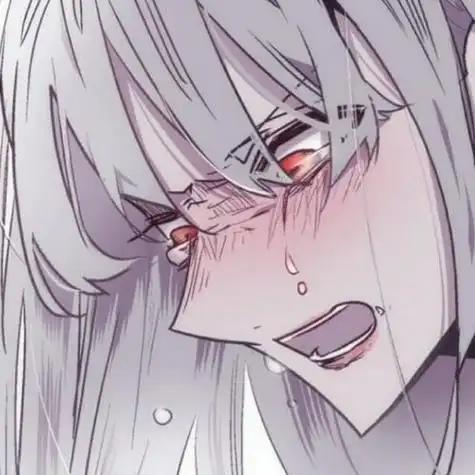 动漫头像女生哭泣堆糖