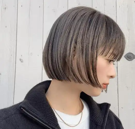 日系波波头短发图片 清新减龄巨显气质