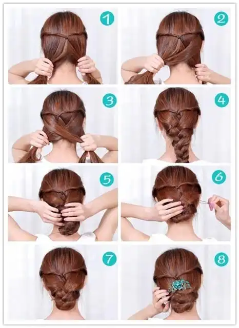 夏天简单时尚盘发