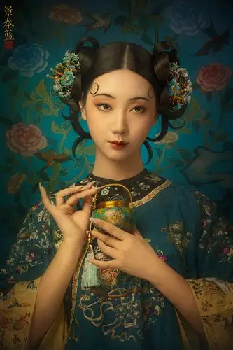 古典人物肖像图