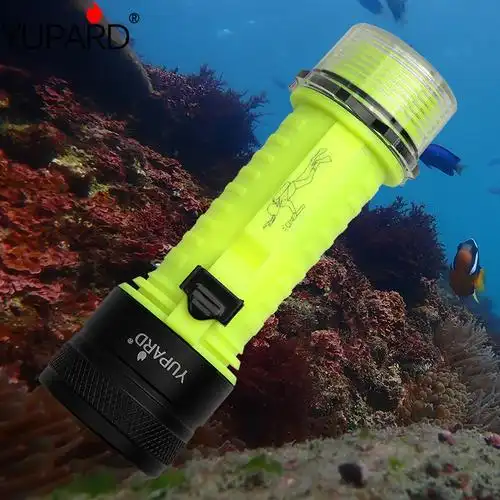 充电强光p50潜水防水led赶海夜潜水下户外应急露营远射磁控手电筒