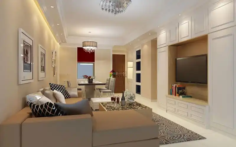 星汇名庭天枢120平米简约四居客厅装修案例_装信通网效果图