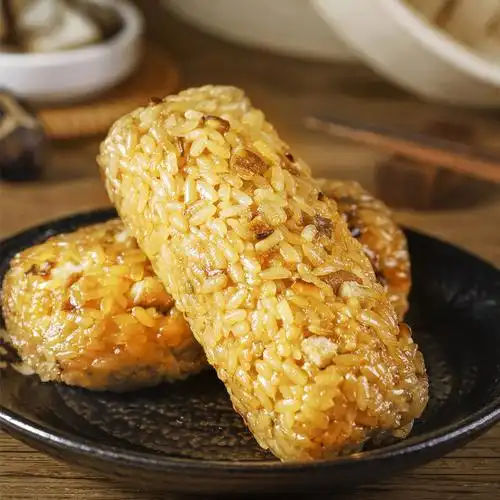香菇卤肉糯米饭团 早餐 速冻米汉堡早点半成品早饭商用