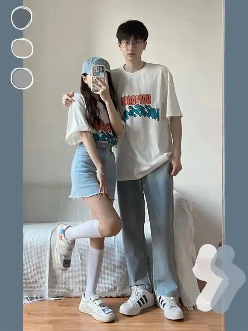 男女通用的哦不管是浅蓝色还是深蓝色,都是显白又日常的色系女生搭配