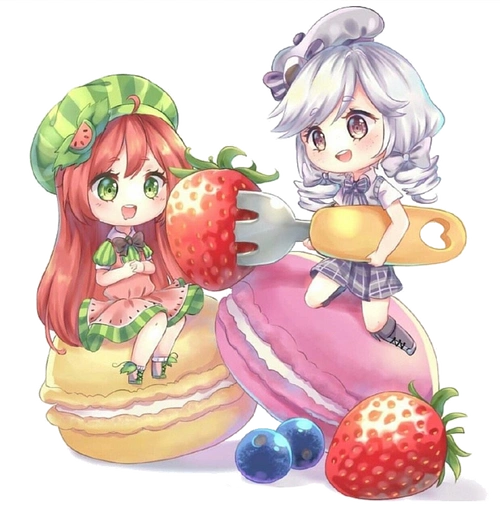 动漫q版双人免扣