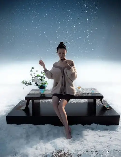 宋轶最新国风大片出炉 落雪竹林演绎国风美人