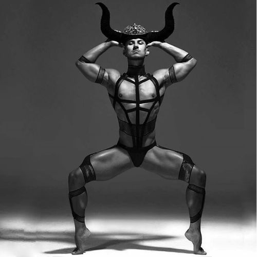 夜店ds男gogo演出服新款男生演出服男款钢管舞表演服弹力加大码