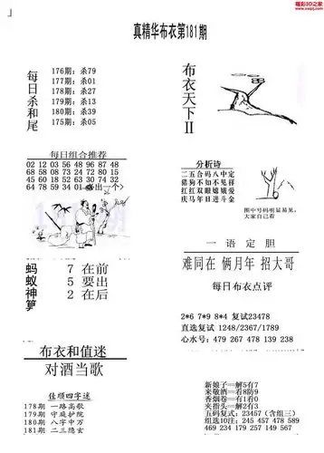 3d16181期真精华布衣天下123456