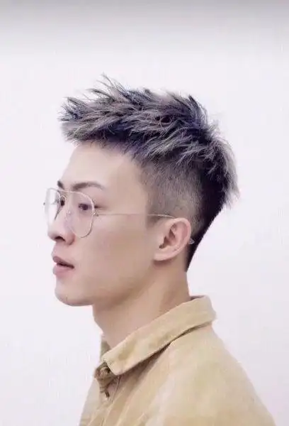 假发男补发片 真发短发块 男生帅气发型直发 青中年清爽男士假发套 发