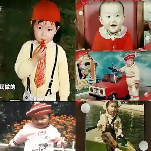 看唐嫣童年照原来她小时候笑起来就甜甜的还是大长腿