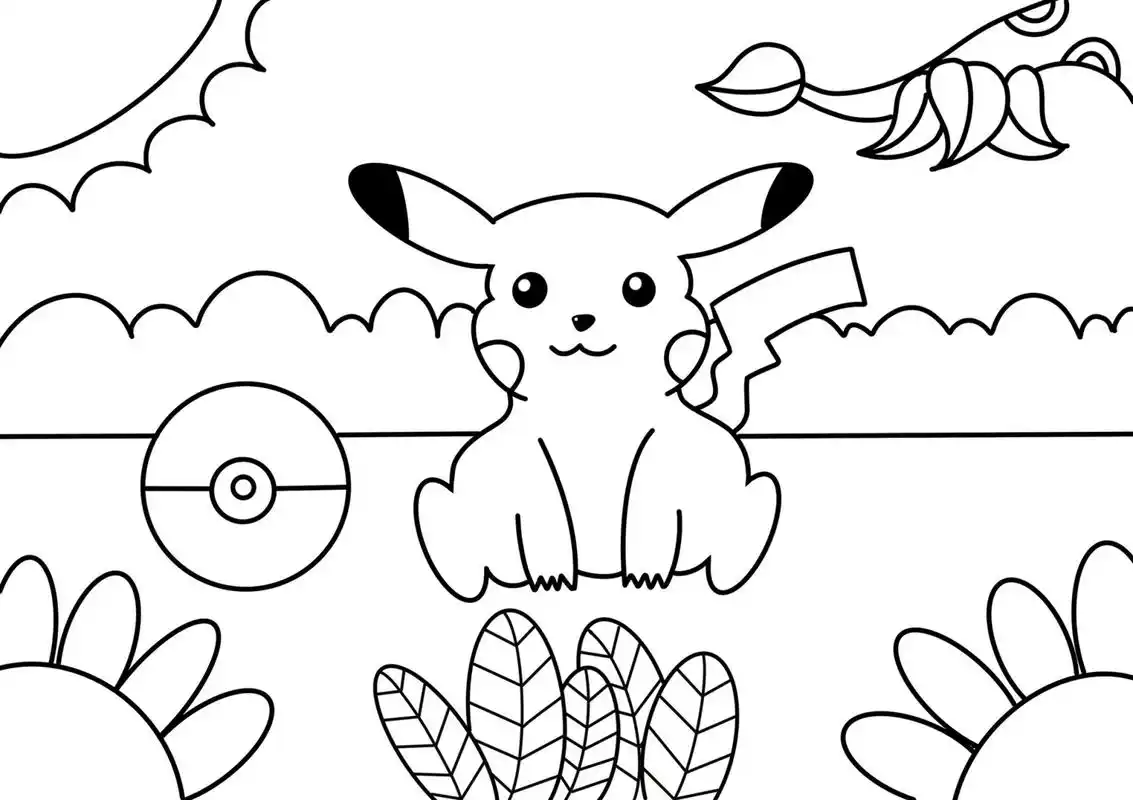 皮卡丘 创意画 简笔画 儿童画 #儿童简笔画# #创意儿童画# #创意美术