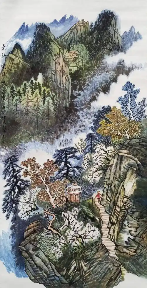 农民画家王玉仁书画展开幕