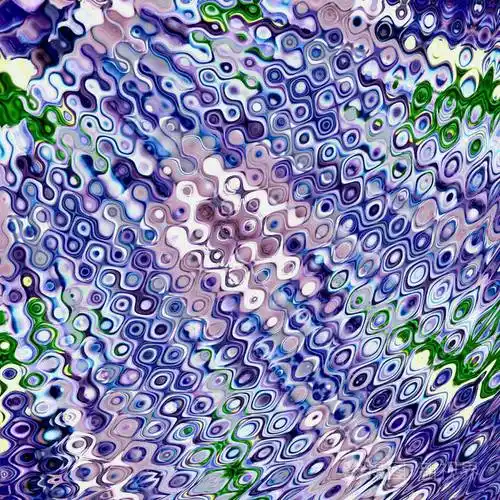 带有反射和对角线波纹的抽象蓝色和紫色背景