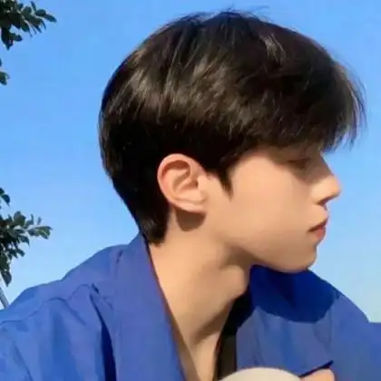 真人侧脸男生头像