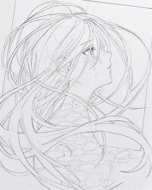 怎么画动漫人物精选动漫人物图片线稿作品