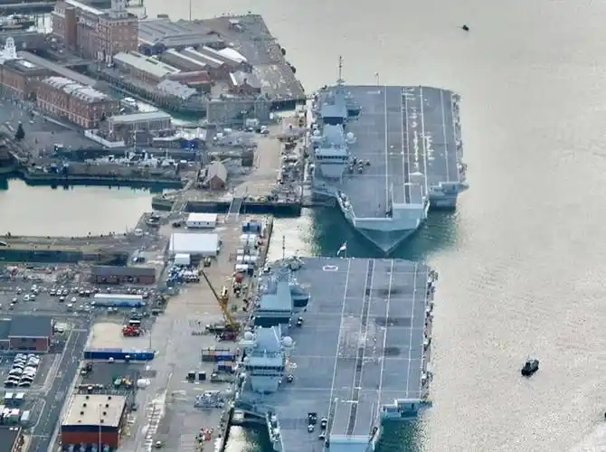 英国采用了大量新技术,能够搭载40架f-35b战斗机的"威尔士亲王"号航母