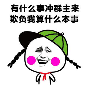 有什么事冲群主来欺负我算什么本事搞笑表情包斗图表情