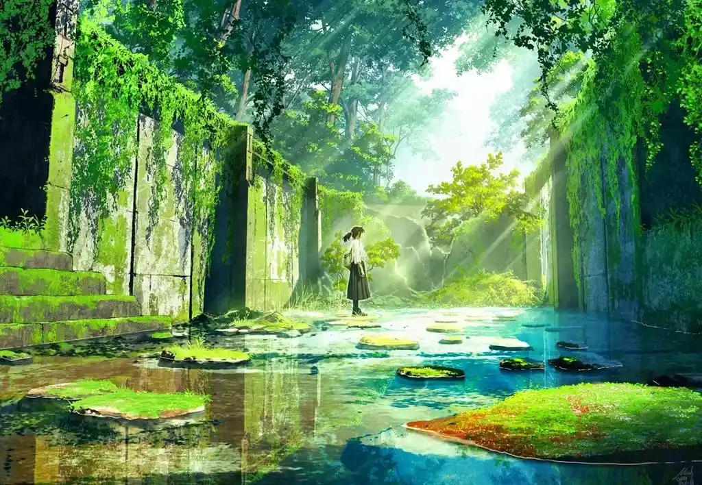 治愈系壁纸动漫  - 愈 - 抖音