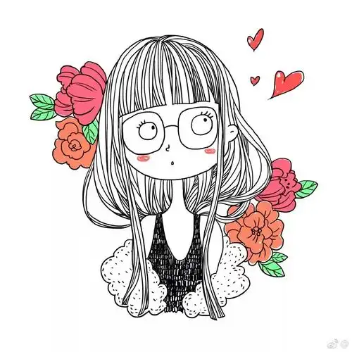 3分钟教会你超简单可爱又清新的小女孩简笔画,这波教程附步骤图