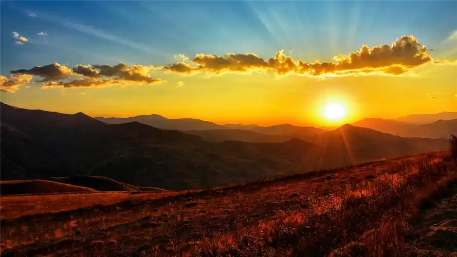 唯美日出日落高清桌面壁纸