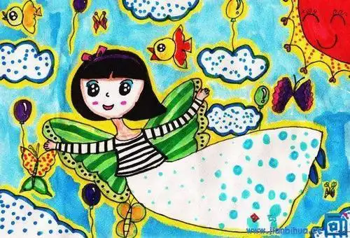 彩色的梦简笔画三年级让梦飞翔儿童简笔画彩色梦简笔画怎么画彩色梦简