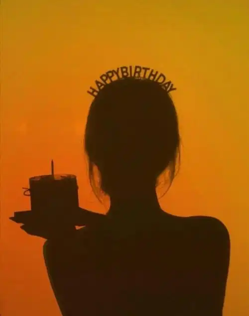 想要过生日许愿的女生头像