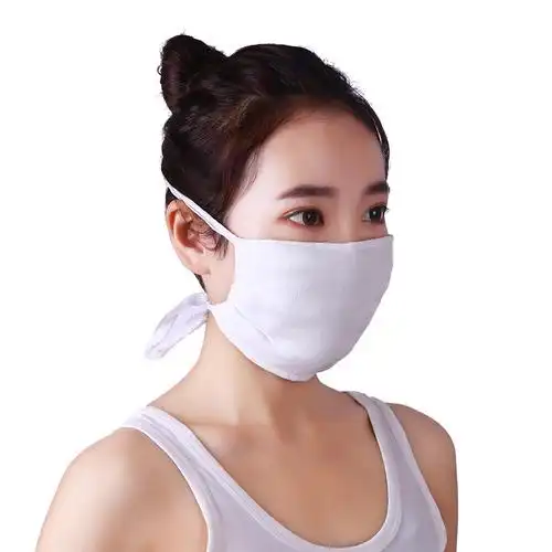 纱布口罩田园棉透气男女水洗灰尘居家佩戴方便口罩