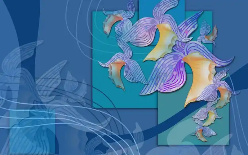 手绘鲜花图案壁纸710