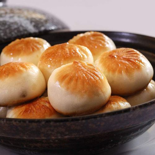 加藤鸡肉生煎包广式早茶点心早餐冷冻包子水煎包包点