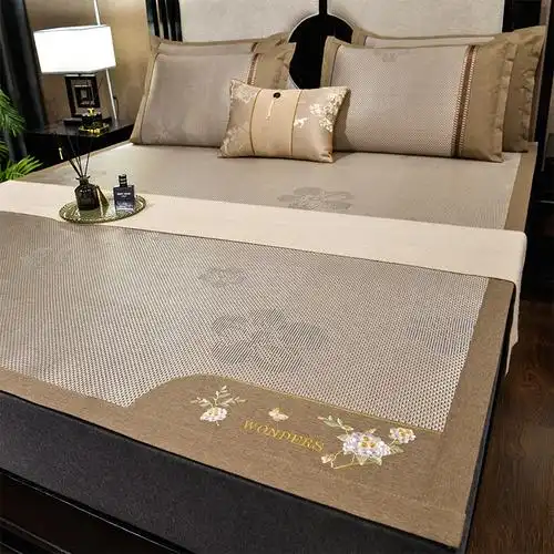 凉席夏季草席家用学生宿舍单人冰丝凉席夏天藤席子夏季裸睡一席两用