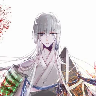 动漫男头西装银发