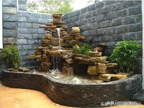 庭院小桥流水设计效果图(庭院小桥流水设计实景图)-天晟网