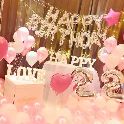 背景场景派对气球装饰品装饰布置生日