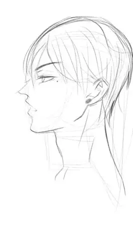 男生侧脸简笔画帅气男生侧脸简笔画