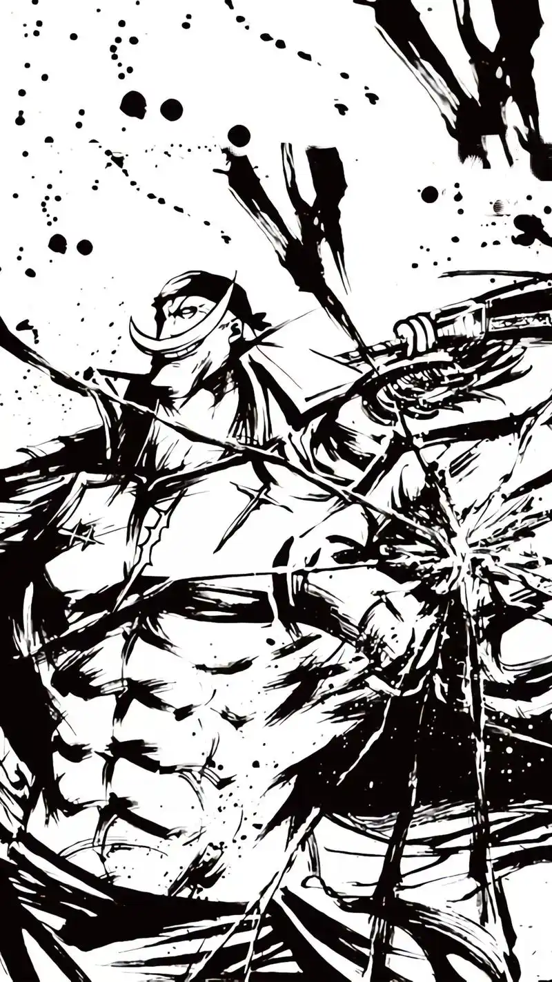 水墨主题海贼王高清壁纸,亮爆你的手机屏幕