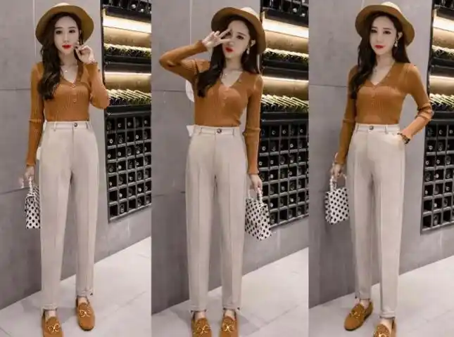 米白色休闲裤搭什么鞋子? – 衣品大观