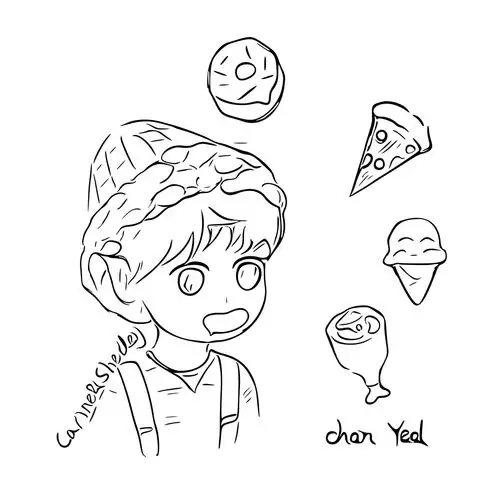 朴灿烈 park chan yeol 原创 手绘 卡通 无水印 可爱 q版 小清新 动漫