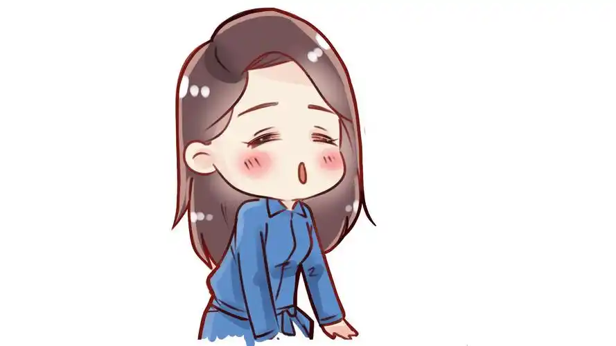 美女明星李沁卡通形象桌面壁纸