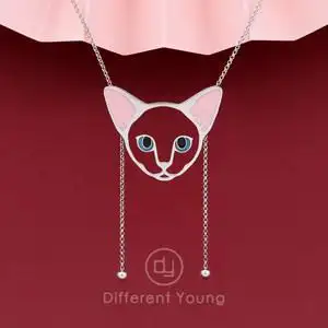 猫咪长项链图片