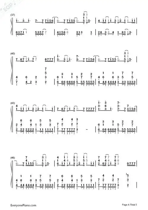 幻听-kill me heal me主题曲双手简谱预览4