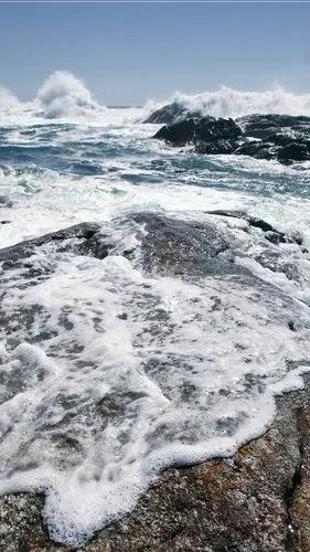 壁纸 海,岩石,泡沫,水溅 3840x2160 uhd 4k 高清壁纸, 图片, 照片