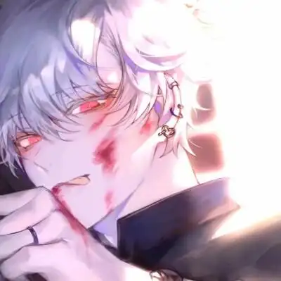 男头 男生头像 二次元男生头像 头像 动漫男生头像 丧图 丧 红眼 头像