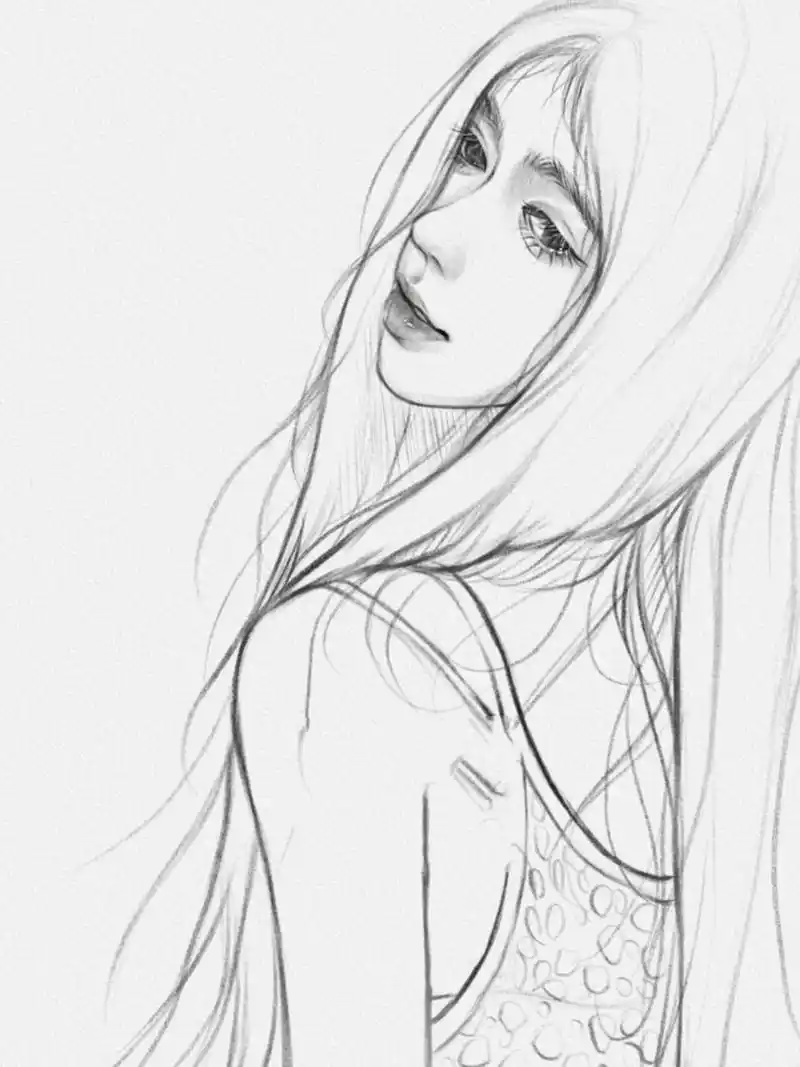 鞠婧祎 | 线稿 画啦小鞠新照～ 每一次的照片都很惊艳