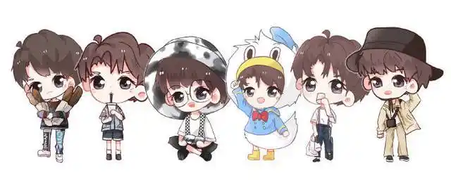 饭绘q版王俊凯 元气满满萌帅无比