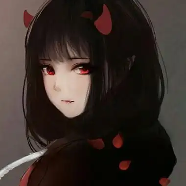 恶魔动漫头像女高清好看的动漫女生图片冷酷恶魔头像