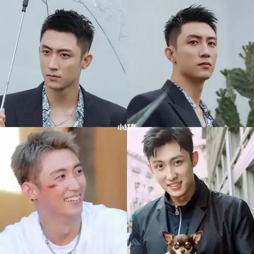 深圳男发明星同款之黄景瑜抓刺发型