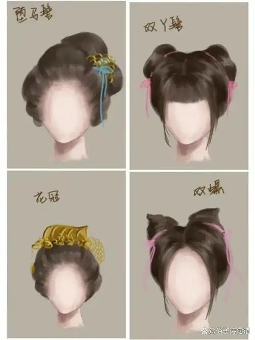 古风发髻合集,参考如下,记得收藏