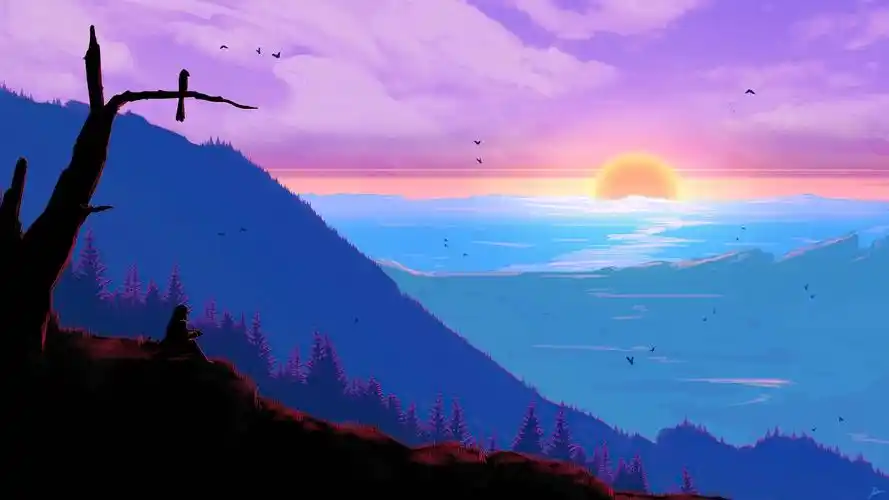 5k高清治愈系火烧云壁纸