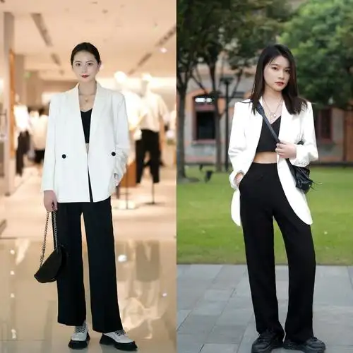 白色西装全身搭配图片(怎么把) - 赤虎壹号