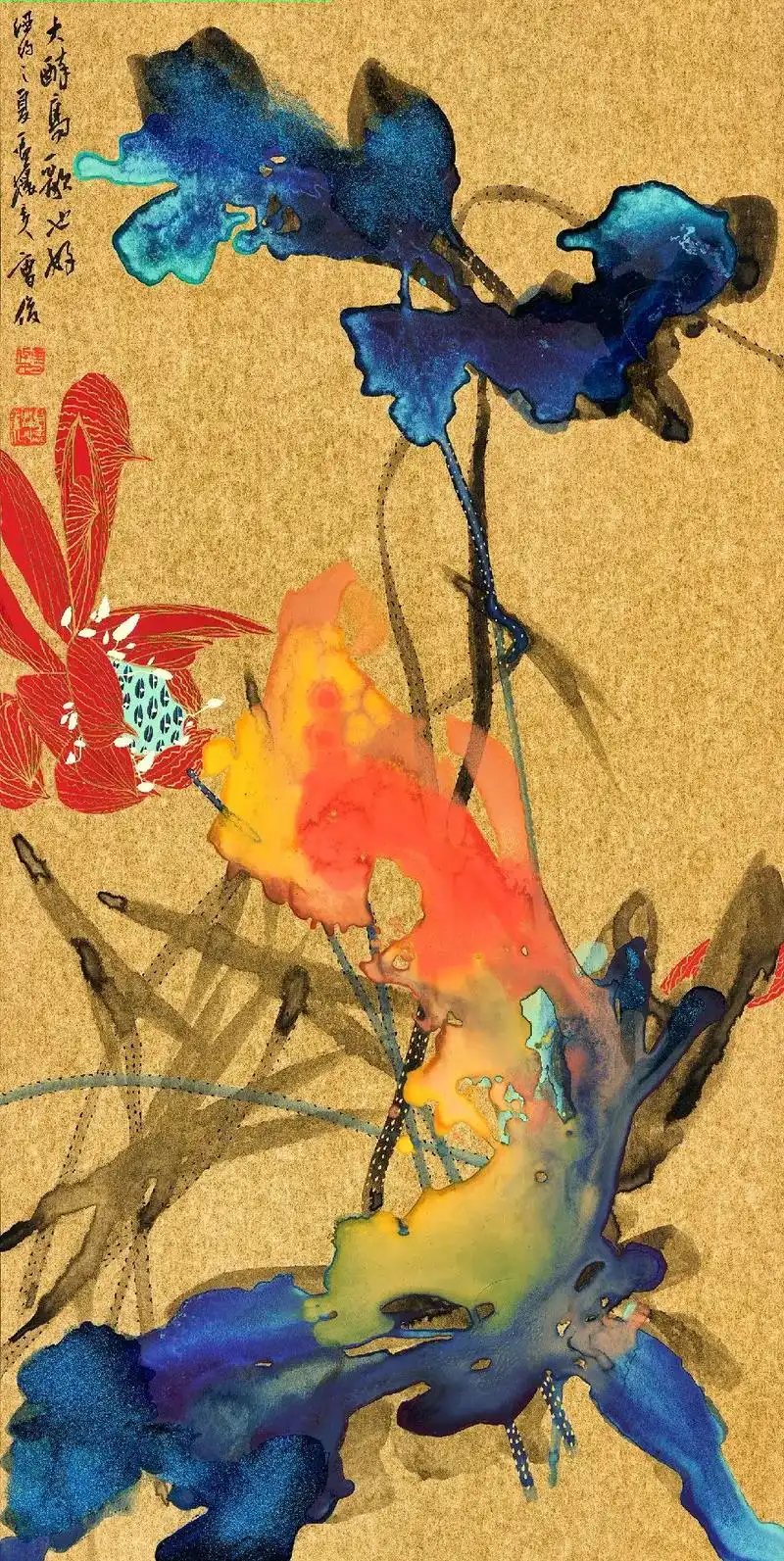 曹俊新宋式荷花#原创作品 #带你走进画里 #原创绘画 #曹俊 - 抖音